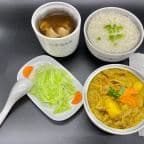 Best Curry Chicken + Stewed Soup + Jasmine Rice + Vege in Daly City, CA