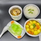 Best Curry Fish Balls + Stewed Soup + Jasmine Rice + Vege in Daly City, CA